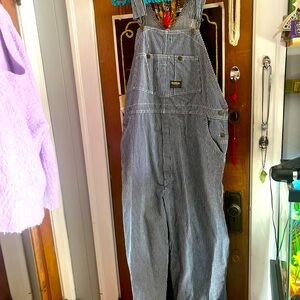 Striped osh kosh overalls